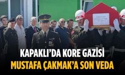 Kapaklı’da Kore Gazisi Mustafa Çakmak’a son veda