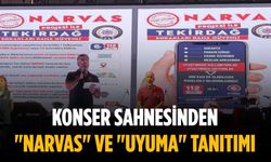 Konser sahnesinden "NARVAS" ve "UYUMA" tanıtımı