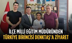 Müdür Vardı'dan Türkiye birincisi Denkdaş'a ziyaret