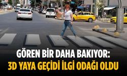 Gören bir daha bakıyor: 3D yaya geçidi ilgi odağı oldu