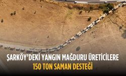 Şarköy’deki yangın mağduru üreticilere 150 ton saman desteği