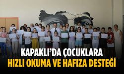 Kapaklı’da çocuklara hızlı okuma ve hafıza desteği