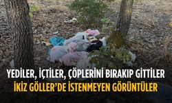 İkizgöller'de yediler, içtiler, çöplerini bırakıp gittiler