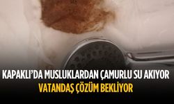 Kapaklı’da musluklardan çamurlu su akıyor, vatandaş çözüm bekliyor