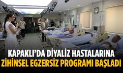 Kapaklı’da diyaliz hastalarına zihinsel egzersiz programı başladı