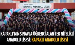 Kapaklı’nın sınavla öğrenci alan tek nitelikli anadolu lisesi: Kapaklı Anadolu Lisesi