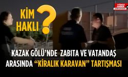 Kazak Gölü’nde “Kiralık Karavan” tartışması
