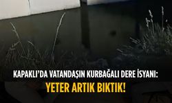 Kapaklı’da vatandaşın Kurbağalı dere isyanı: Yeter artık bıktık!