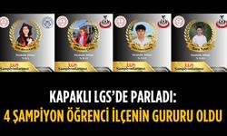 Kapaklı'da 4 öğrenci LGS'de gurur kaynağı oldu