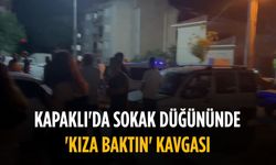Kapaklı'da sokak düğününde 'kıza baktın' kavgası
