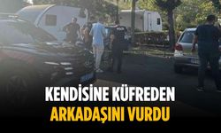Kendisine küfreden arkadaşını vurdu