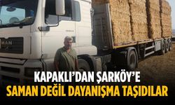 Kapaklı’dan Şarköy’e saman değil dayanışma taşıdılar
