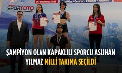Şampiyon olan Kapaklılı sporcu Aslıhan Yılmaz Milli Takıma seçildi