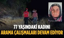 77 yaşındaki kadını arama çalışmaları devam ediyor