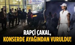 Rapçi Çakal, konserde ayağından vuruldu!