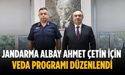 Jandarma Albay Ahmet Çetin için veda programı düzenlendi