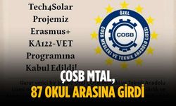 ÇOSB MTAL, 87 okul arasına girdi
