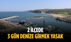 2 ilçede 3 gün denize girmek yasak