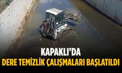 Kapaklı’da dere temizlik çalışmaları başlatıldı