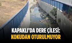 Kapaklı’da dere çilesi: Kokudan oturulmuyor