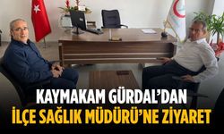 Kaymakam Gürdal’dan İlçe Sağlık Müdürü’ne ziyaret