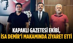 Kapaklı Gazetesi ekibi, İsa Demir’i makamında ziyaret etti