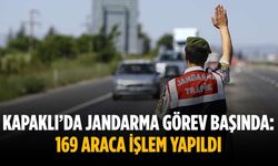 Kapaklı’da jandarma görev başında: 169 araca işlem yapıldı
