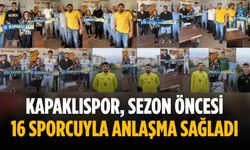 Kapaklıspor, sezon öncesi 16 sporcuyla anlaşma sağladı