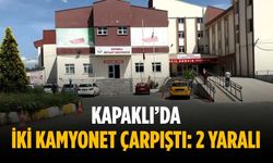 Kapaklı’da iki kamyonet çarpıştı: 2 yaralı