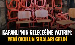 Kapaklı’nın geleceğine yatırım: Yeni okulun sıraları geldi
