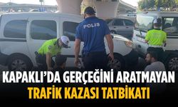 Kapaklı’da gerçeğini aratmayan trafik kazası tatbikatı