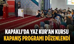 Kapaklı’da yaz Kur’an Kursu kapanış programı düzenlendi