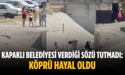 Kapaklı Belediyesi verdiği sözü tutmadı: Köprü hayal oldu