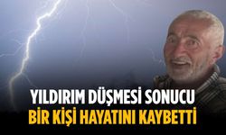 Yıldırım düşmesi sonucu bir kişi hayatını kaybetti