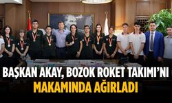 Başkan Akay, Bozok Roket Takımı’nı makamında ağırladı
