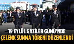 19 Eylül Gaziler Günü’nde çelenk sunma töreni düzenlendi