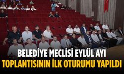 Belediye meclisi eylül ayı toplantısının ilk oturumu yapıldı