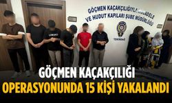 Göçmen kaçakçılığı operasyonunda 15 kişi yakalandı