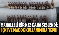 Mahalleli bir kez daha seslendi: İçki ve madde kullanımına tepki