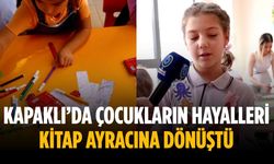Kapaklı’da çocukların hayalleri kitap ayracına dönüştü