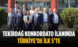 “Tekirdağ konkordato ilanında Türkiye’de ilk 5’te”