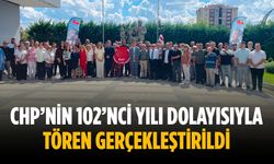 CHP’nin 102’nci yılı dolayısıyla tören gerçekleştirildi