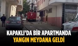 Kapaklı’da bir apartmanda yangın meydana geldi