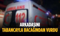 Arkadaşını tabancayla bacağından vurdu