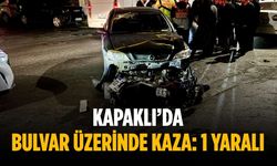 Kapaklı’da bulvar üzerinde kaza: 1 yaralı