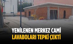 Yenilenen Merkez Cami lavaboları tepki çekti