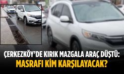 Çerkezköy’de kırık mazgala araç düştü: Masrafı kim karşılayacak?