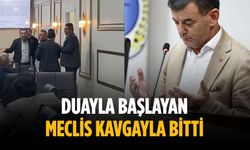 Duayla başlayan meclis kavgayla bitti