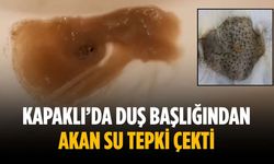 Kapaklı’da duş başlığından akan su tepki çekti