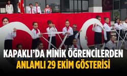 Kapaklı’da minik öğrencilerden anlamlı 29 ekim gösterisi